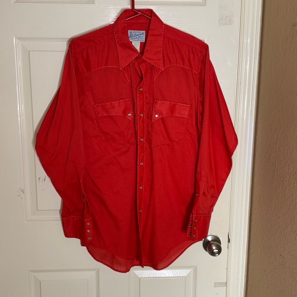 Vintage Rockmount PearlSnap Shirts Large Relaxed Fit Ranch Wear 16M - Picture 9 of 9